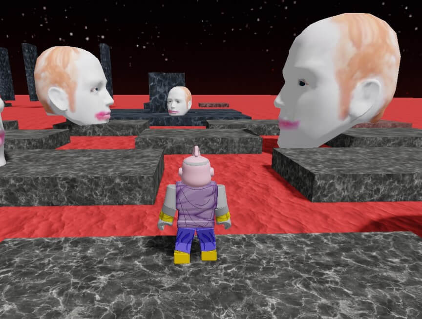 Roblox】顔から逃げるゲーム（Escape Running Head） 攻略【Stage9